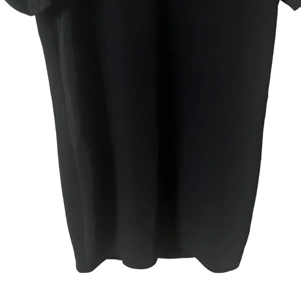 Lauren by Ralph Lauren V Neckline Navy Blue Dress